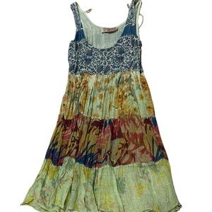 Gypsy Rose Made From the Earth Wear in Peace Boho Drawstring Dress